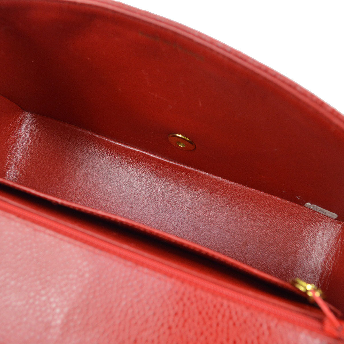 Chanel★ 1994-1996 Red Caviar Diana Flap Medium 13209