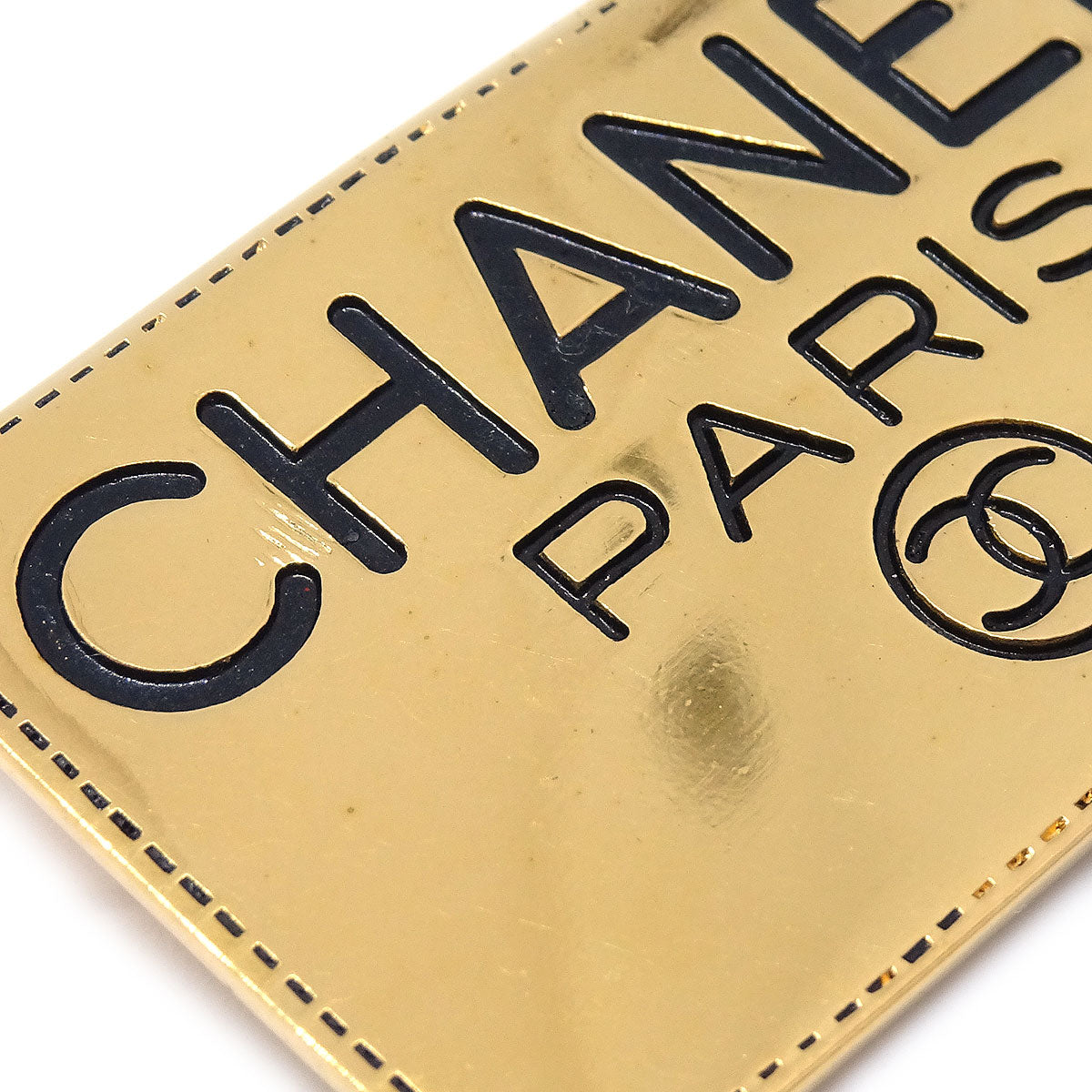 CHANEL Plate Brooch Pin Gold AK38590e