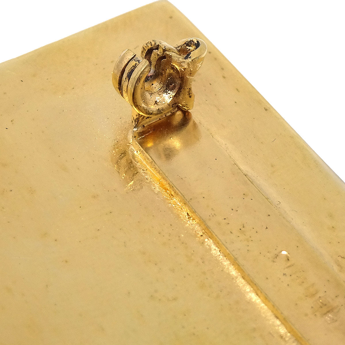 CHANEL Plate Brooch Pin Gold AK38590e