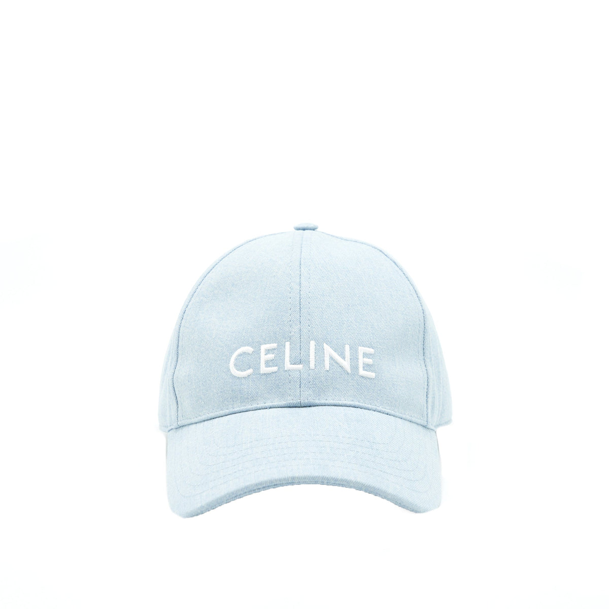 Celine Size L Baseball Cap Denim Light Blue