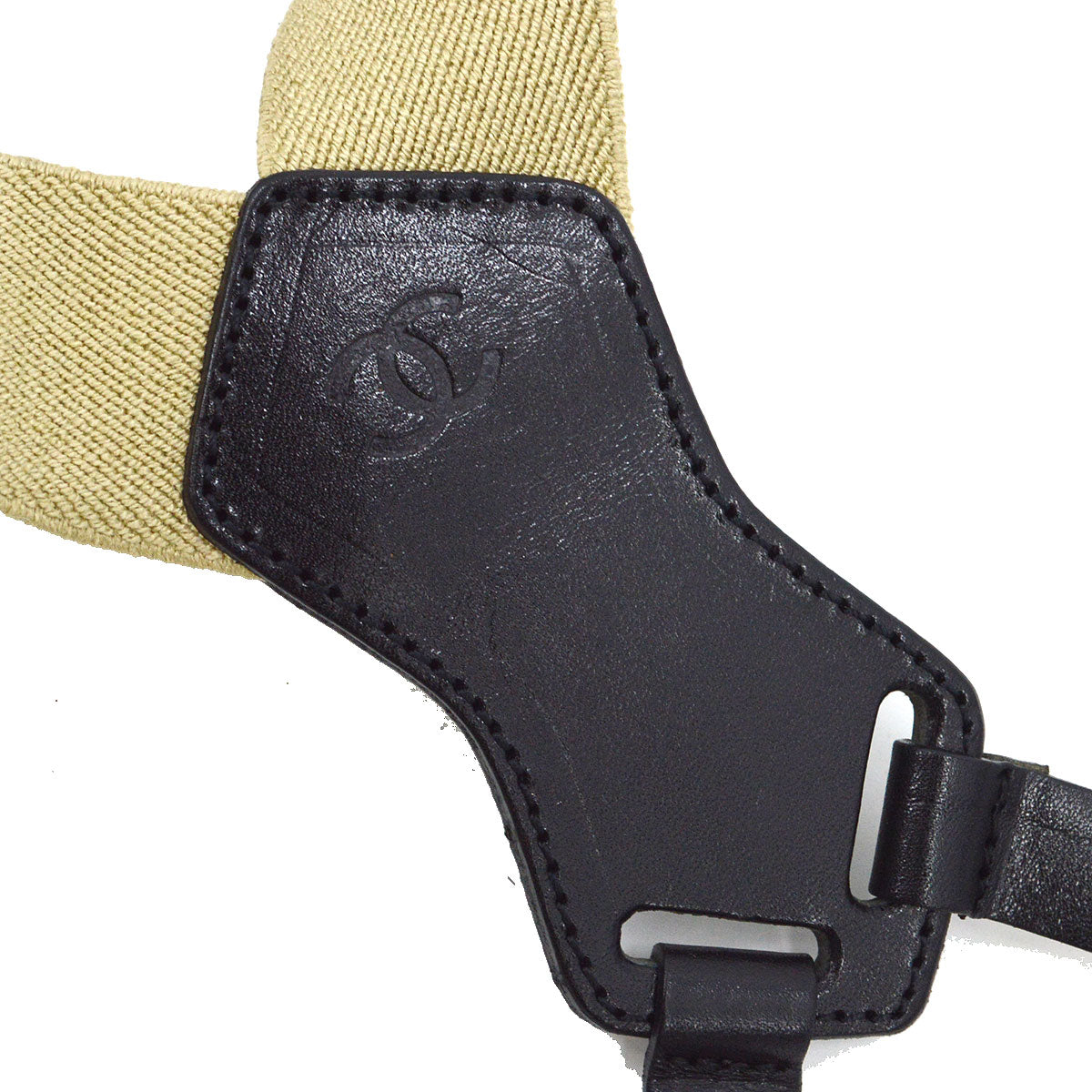 CHANEL 1997 Spring Suspenders Beige 74767