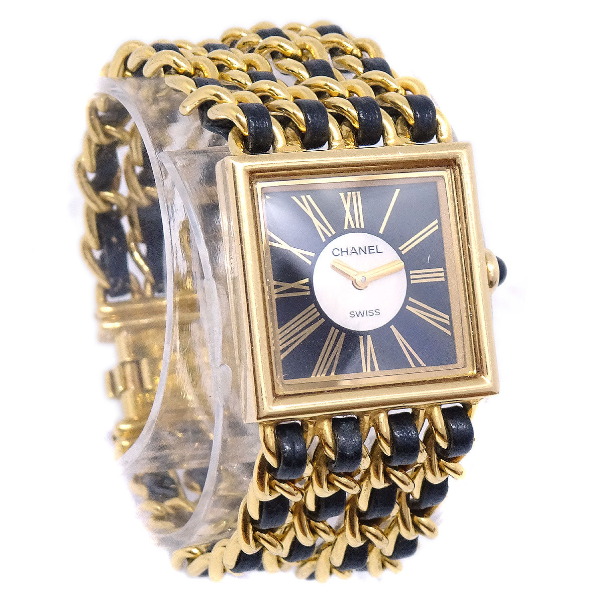 CHANEL Mademoiselle Watch 18KYG #M