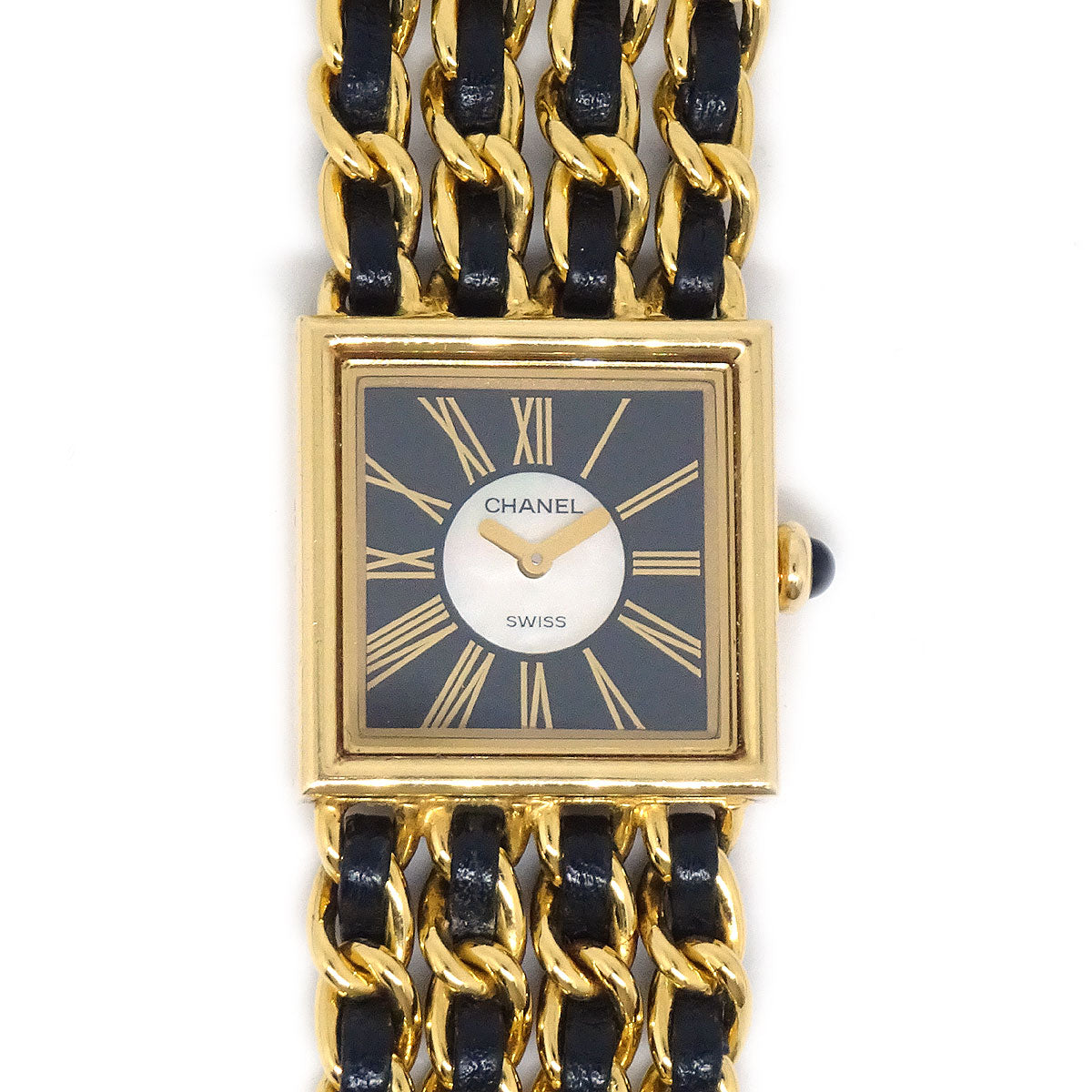 CHANEL Mademoiselle Watch 18KYG #M