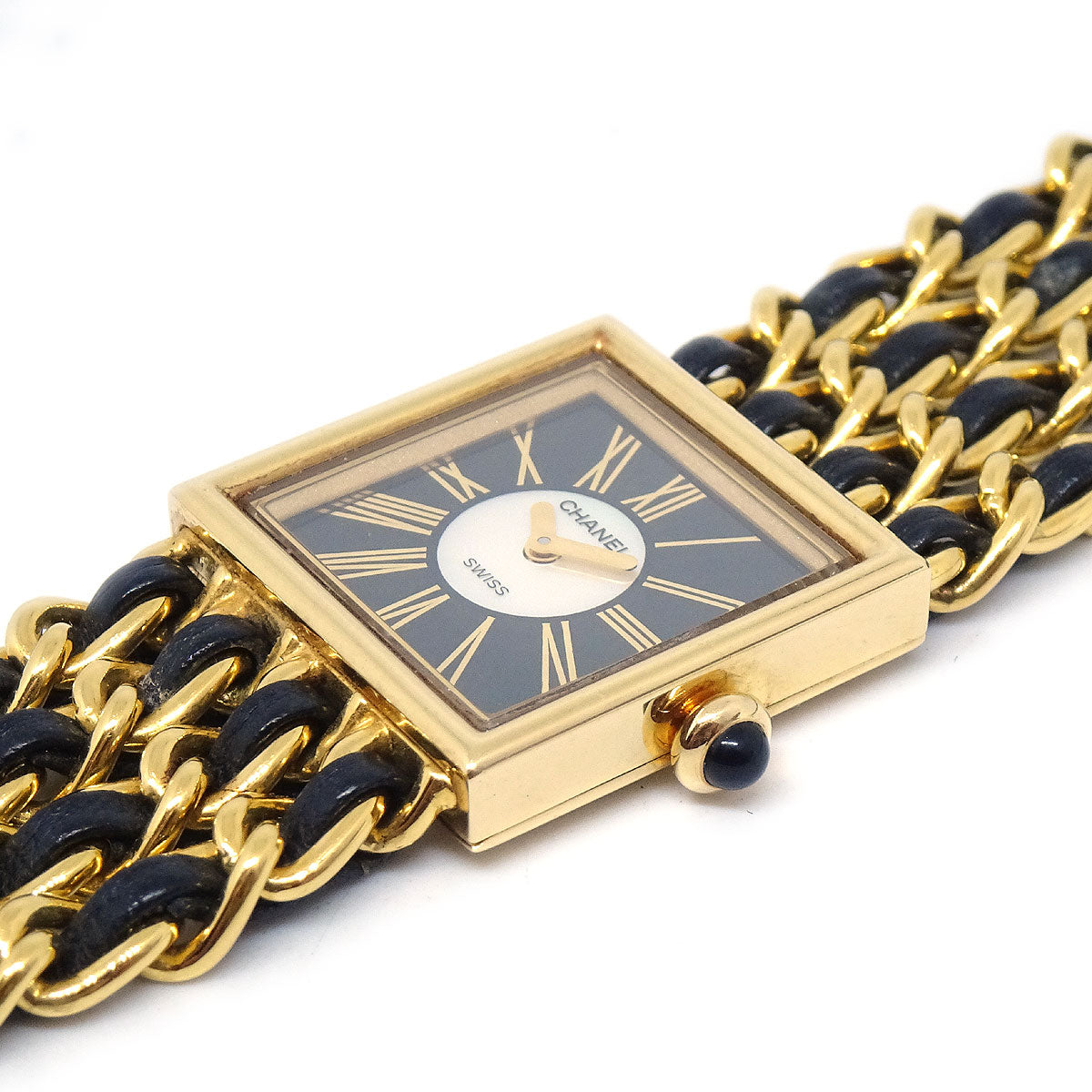 CHANEL Mademoiselle Watch 18KYG #M