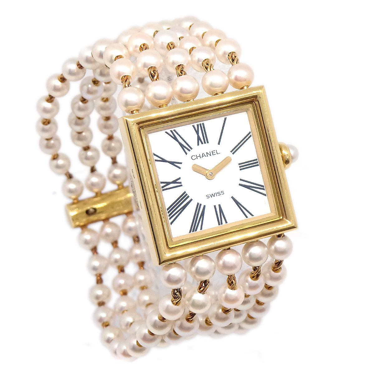 CHANEL 1989 Mademoiselle Watch 18KYG #M 22131