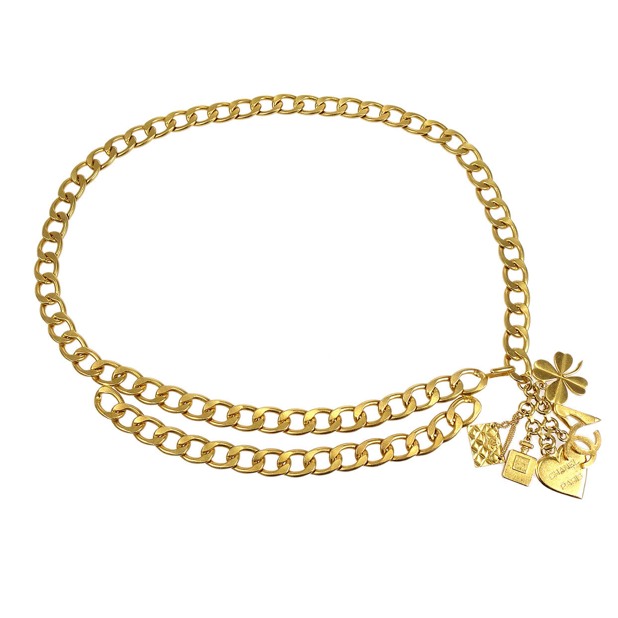 CHANEL 1995 Icon Chain Belt Gold 95A 56481