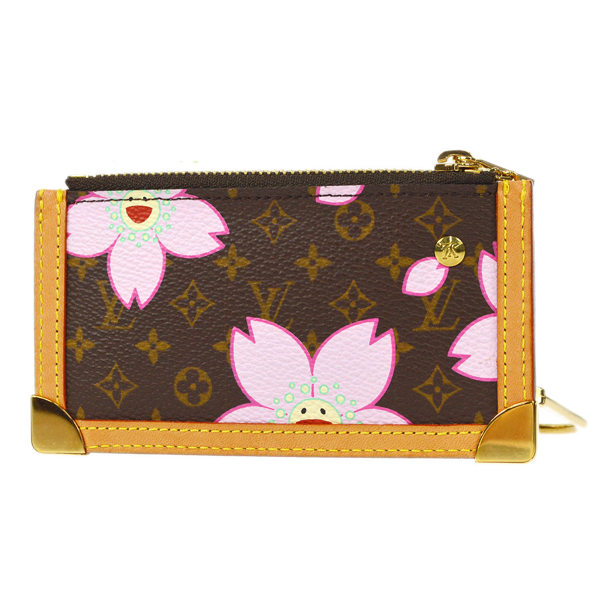 LOUIS VUITTON POCHETTE CLES COIN CASE WALLET M92015 CHERRY BLOSSOM 18028
