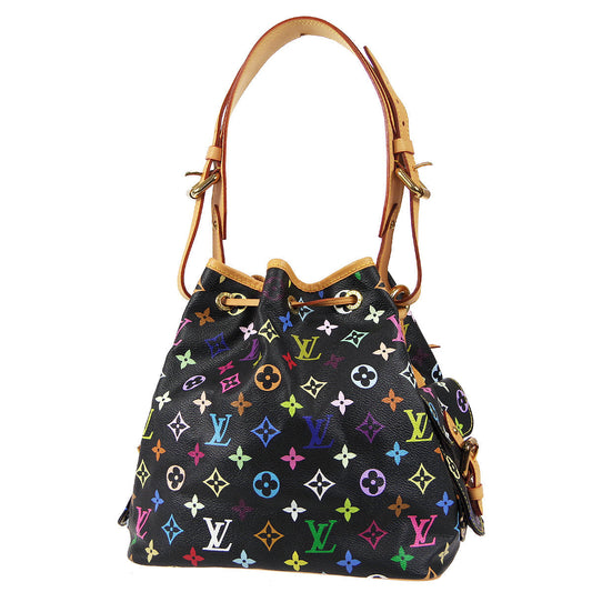LOUIS VUITTON PETITE NOE DRAWSTRING SHOULDER BAG MONOGRAM MULTI M42230 27959