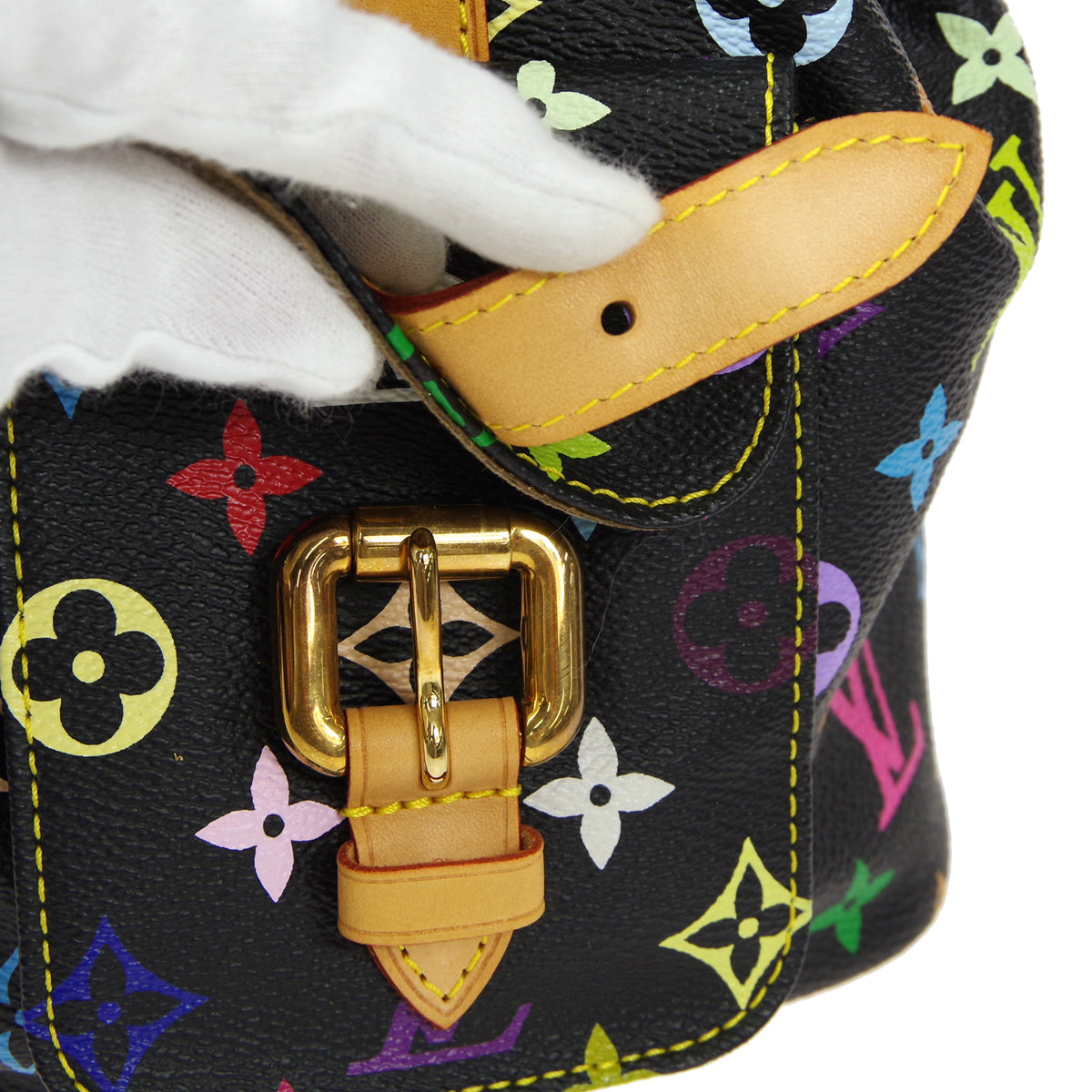 LOUIS VUITTON PETITE NOE DRAWSTRING SHOULDER BAG MONOGRAM MULTI M42230 27959