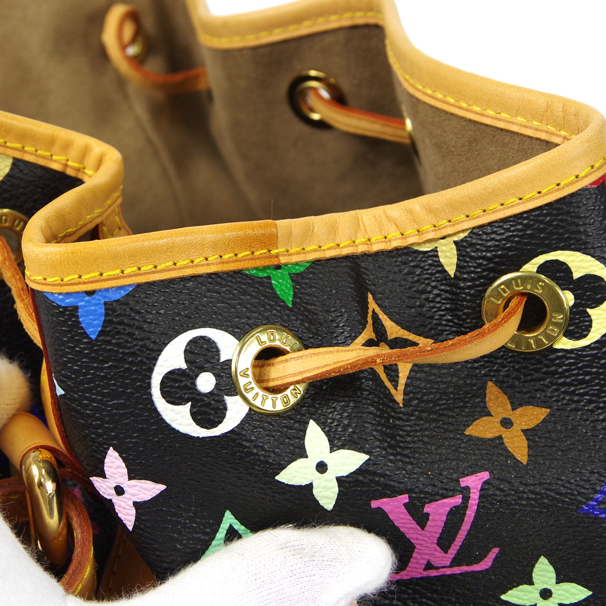 LOUIS VUITTON PETITE NOE DRAWSTRING SHOULDER BAG MONOGRAM MULTI M42230 27959
