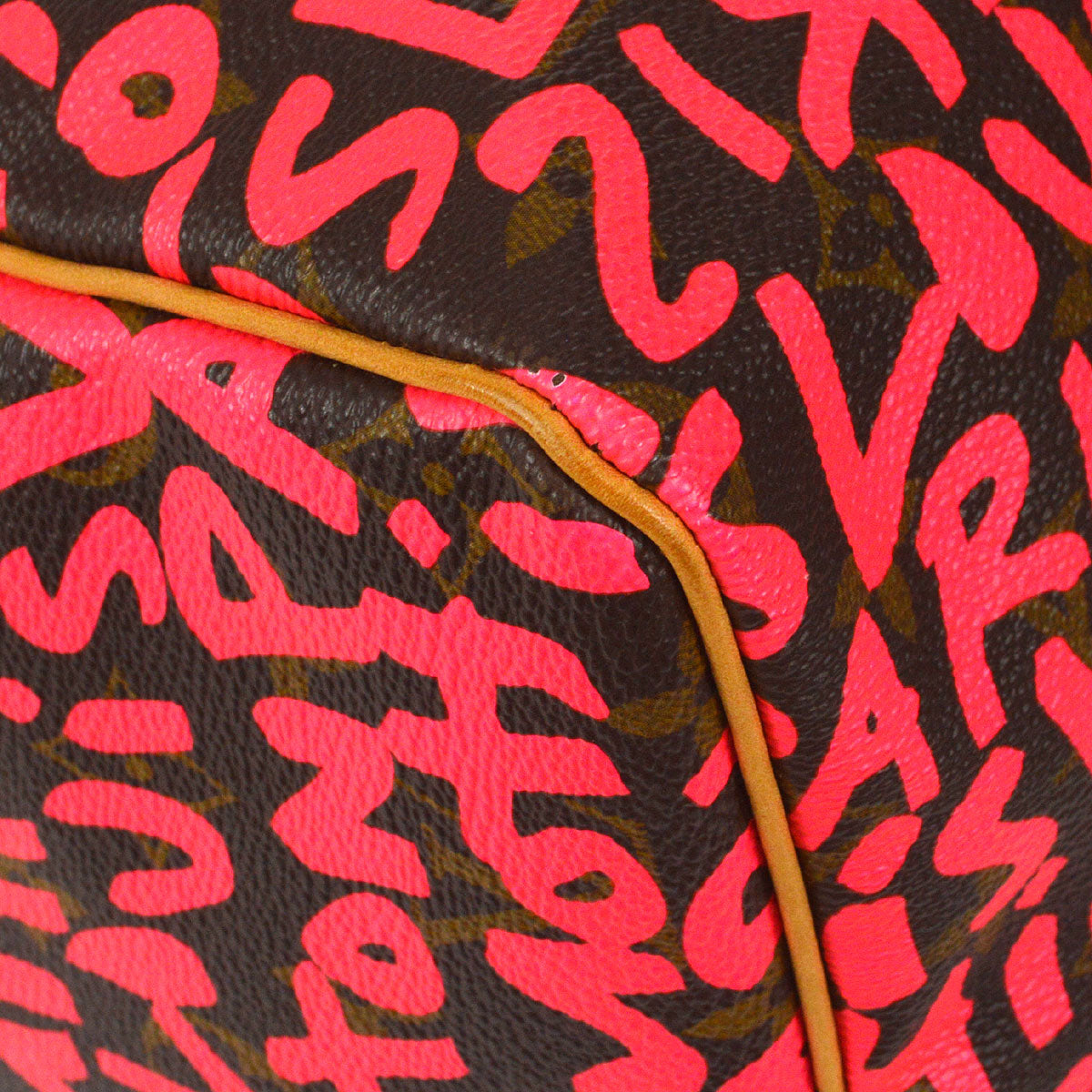 LOUIS VUITTON SPEEDY 30 HANDBAG MONOGRAM GRAFFITI FUCHSIA M93704