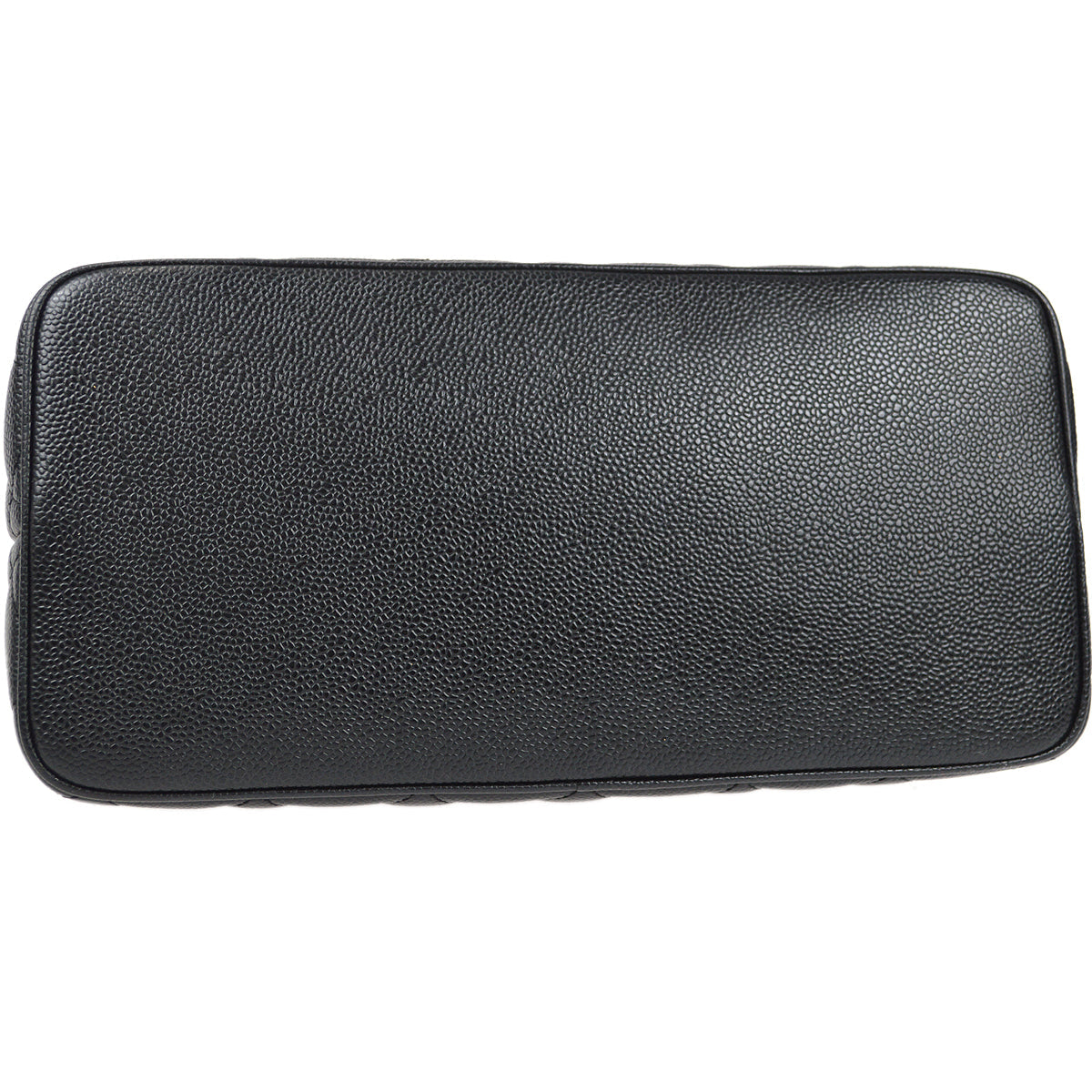 CHANEL Medallion Tote Handbag Black Caviar 97442