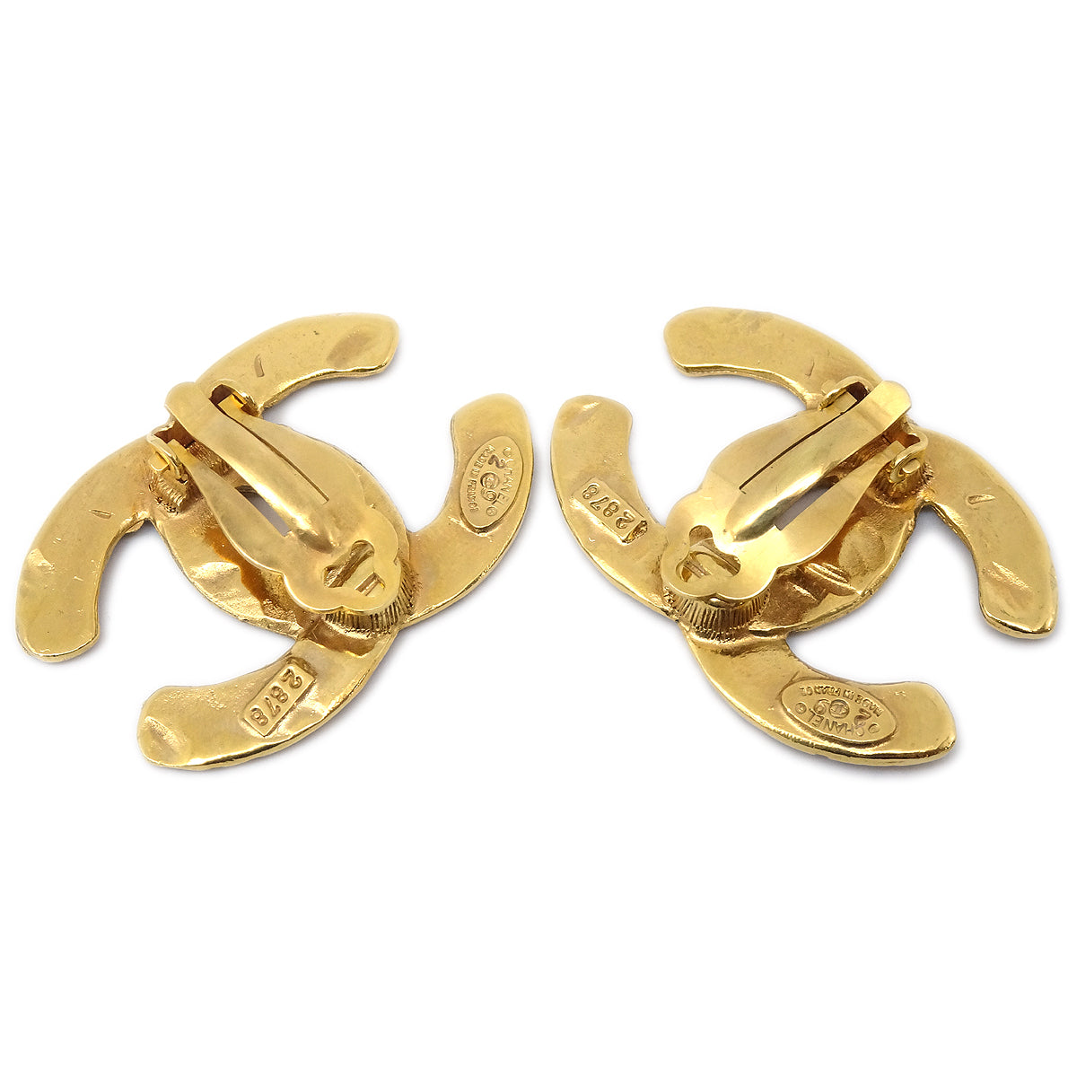 CHANEL 1994 Earrings Clip-On Gold 29/2878 97504