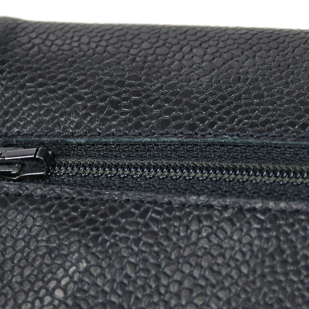 Chanel WOC Chain Shoulder Wallet Bag Black Caviar 97644