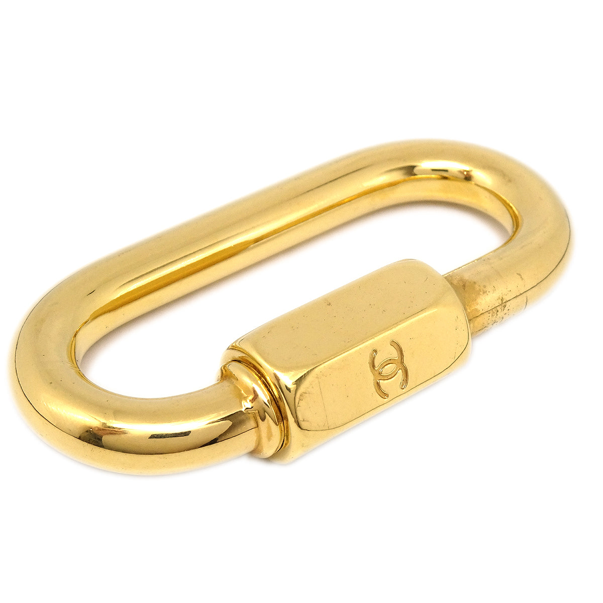 CHANEL Handbag Charm Karabiner Gold Small Good 97678