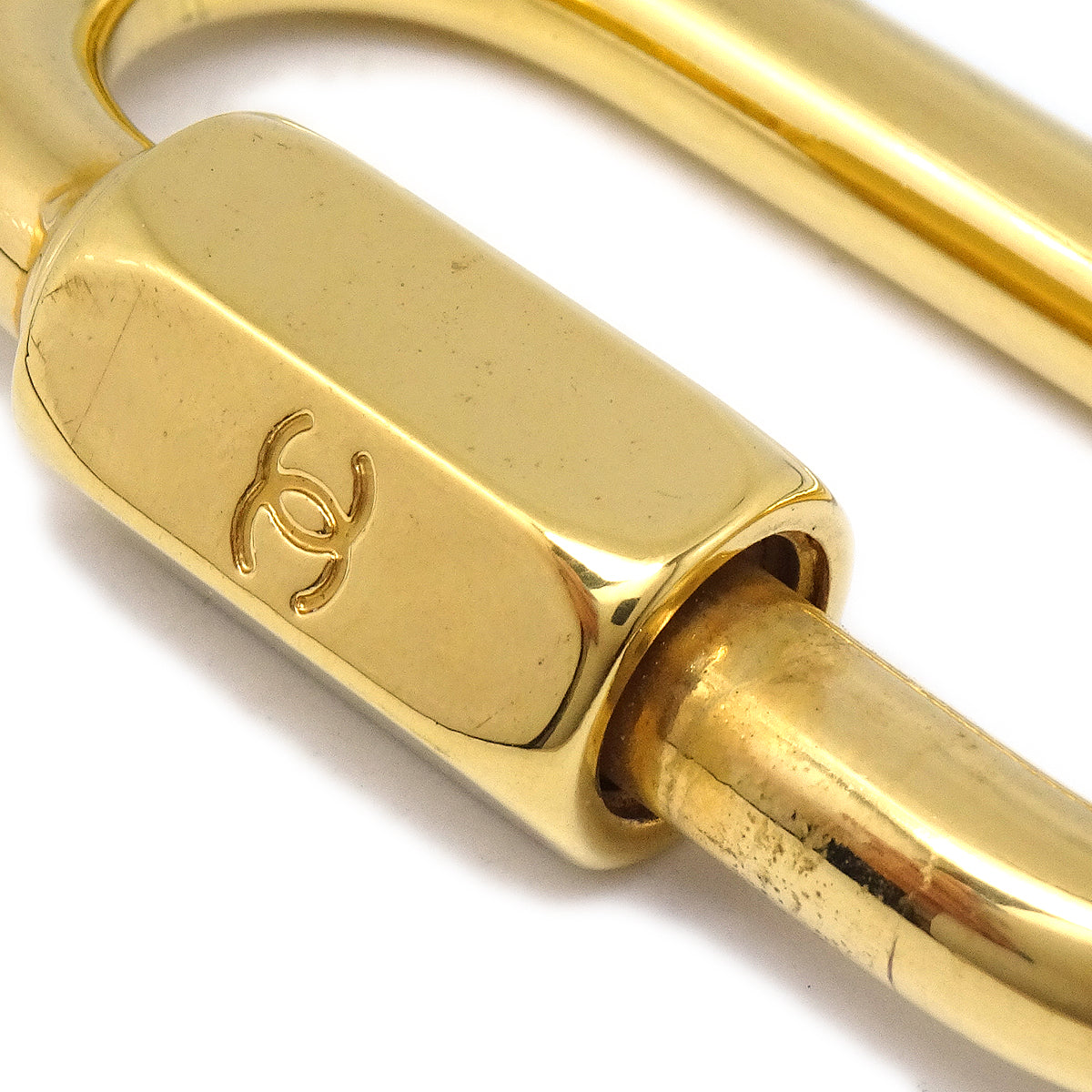 CHANEL Handbag Charm Karabiner Gold Small Good 97678