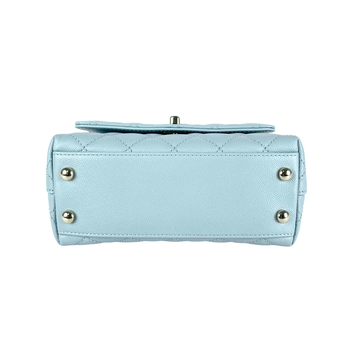 Chanel Mini Coco Handle Light Blue