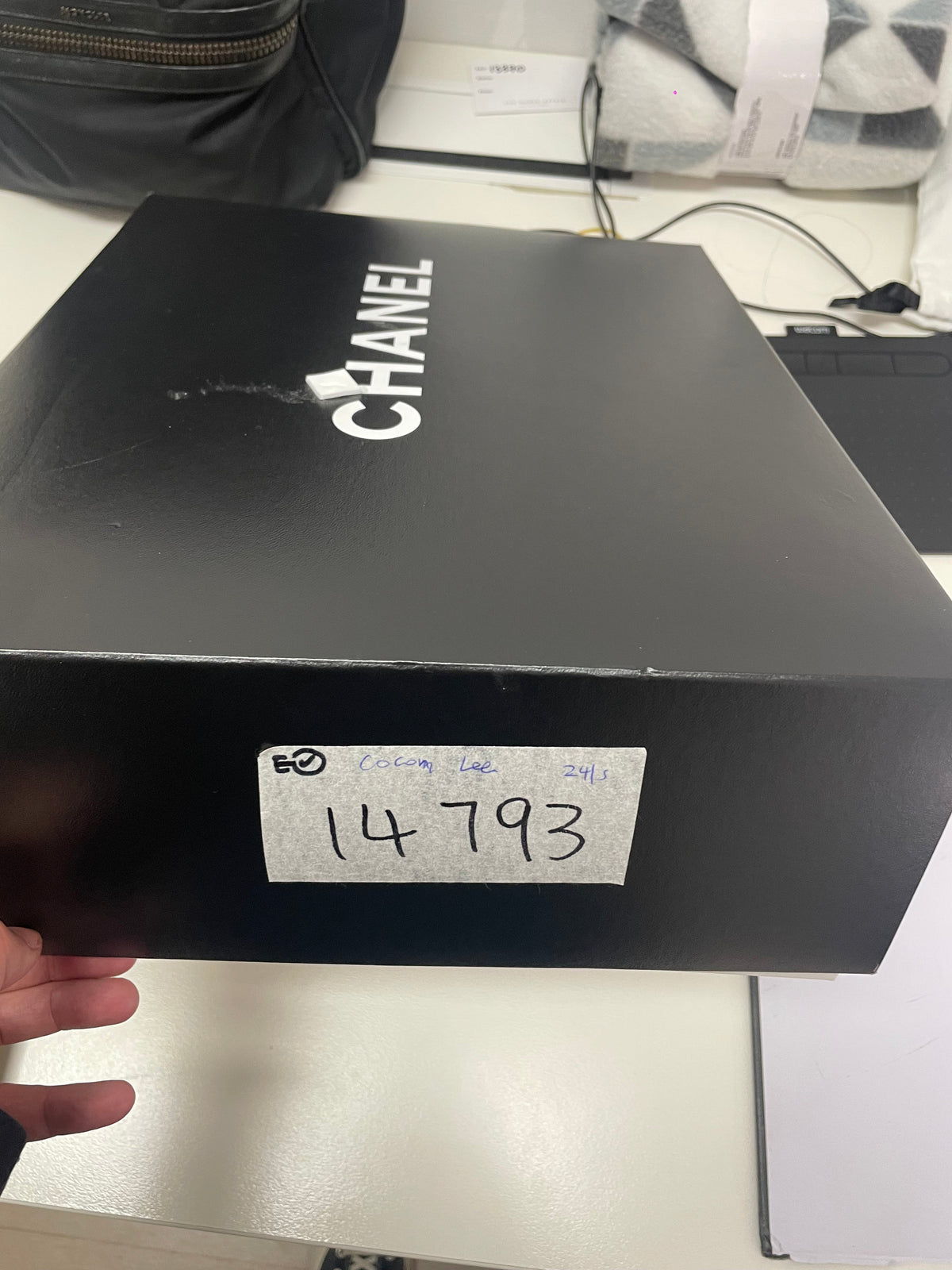 Chanel Old Medium Boy Burgundy