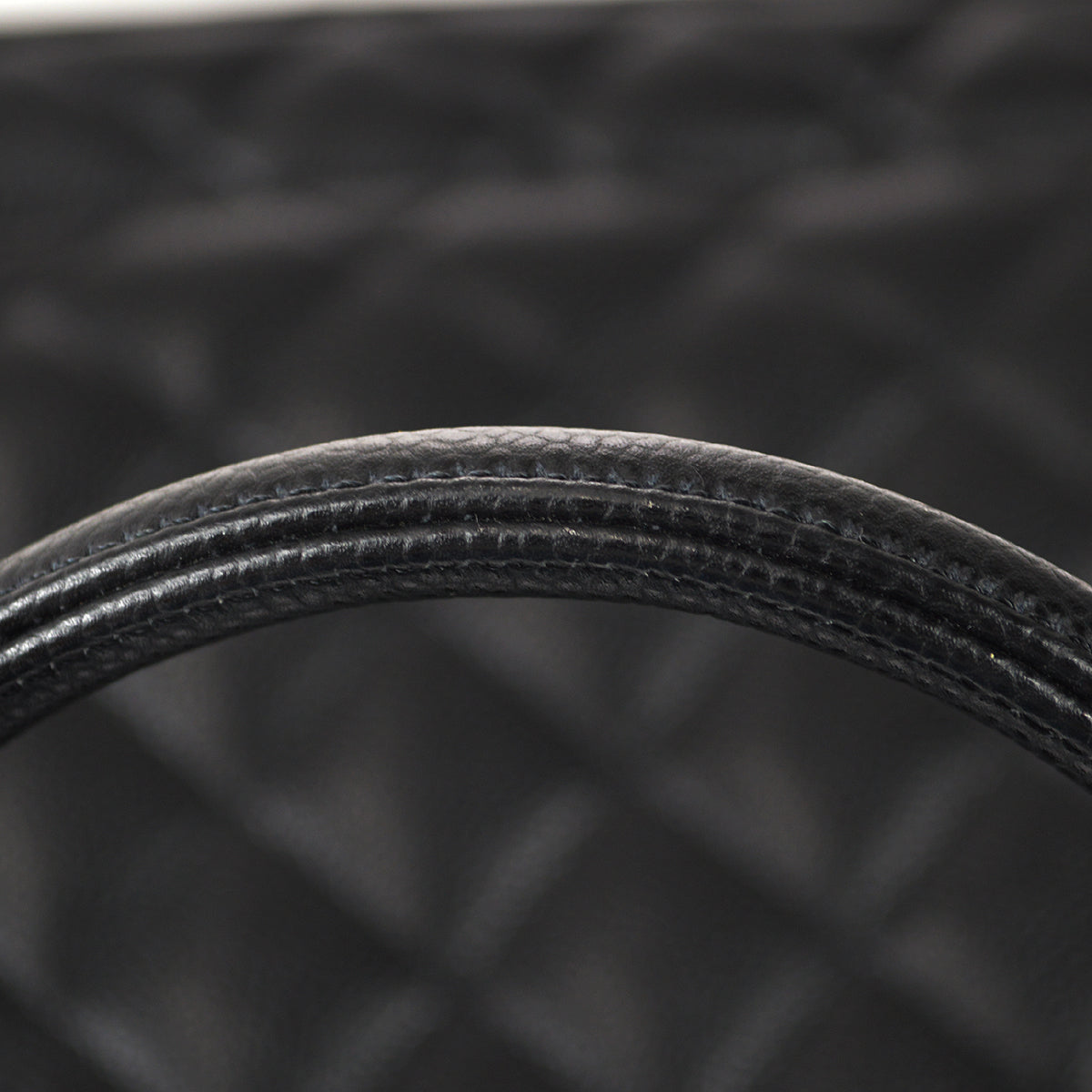 CHANEL Medallion Tote Handbag Black Caviar 67911