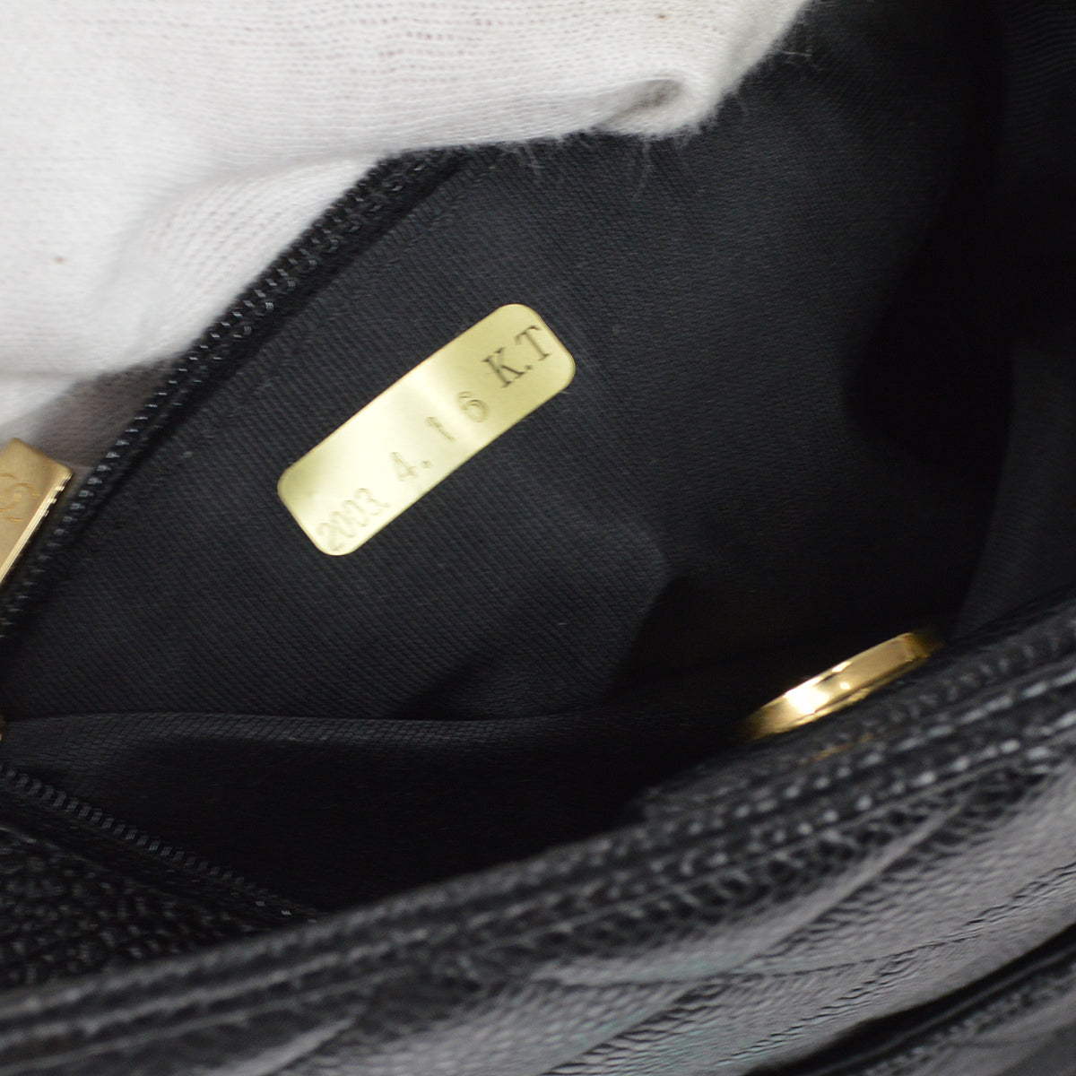 CHANEL Petite Shopping Tote PST Chain Tote Handbag Black Caviar 78552