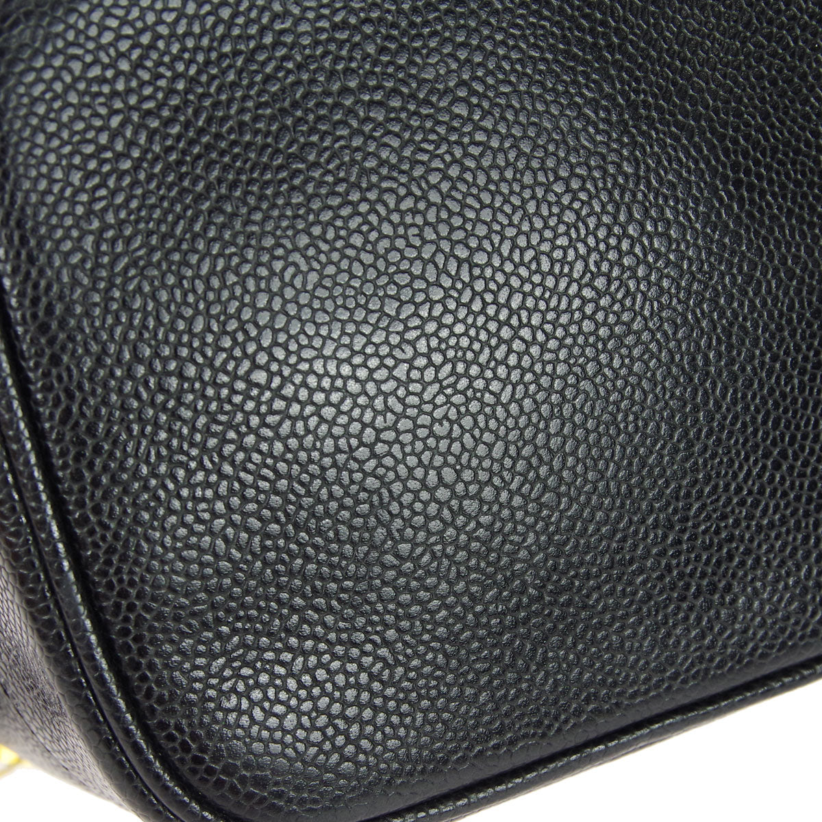Chanel 1997-1999 Timeless Vanity Handbag Black Caviar