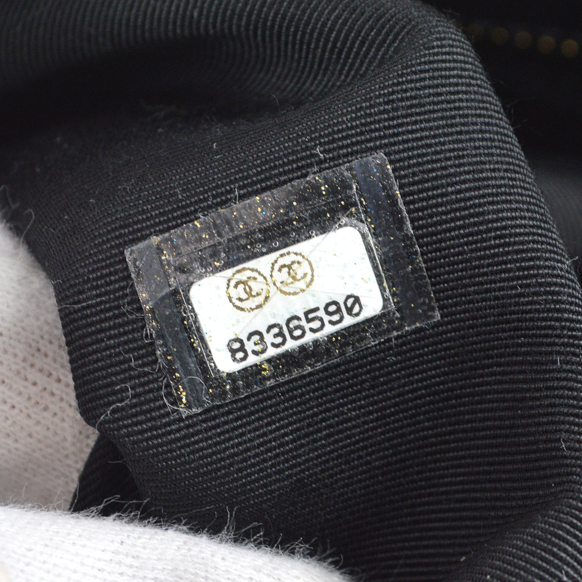 Chanel Medallion Quilted Tote Handbag Black Caviar