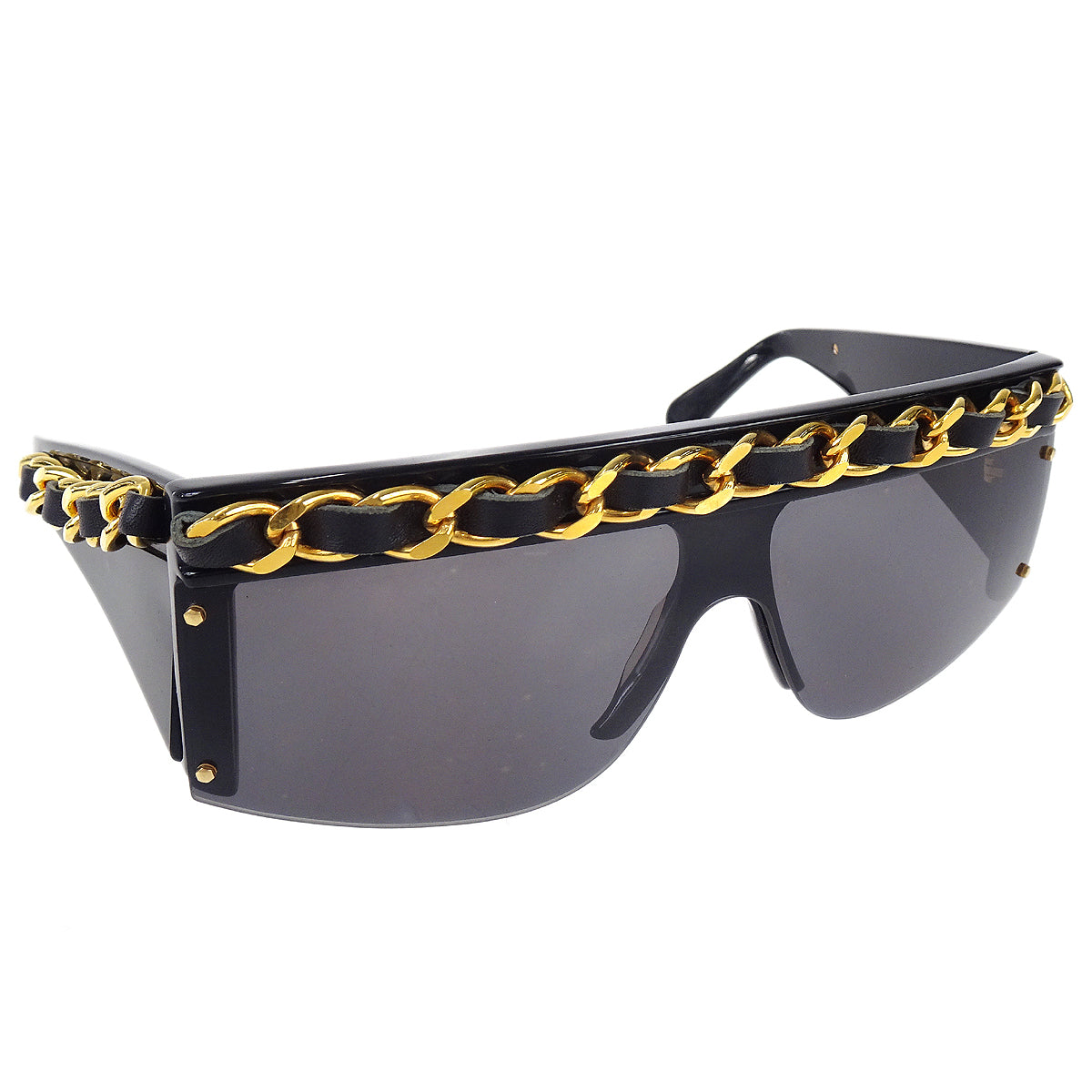 Chanel Sunglasses Eyewear Black Small Good