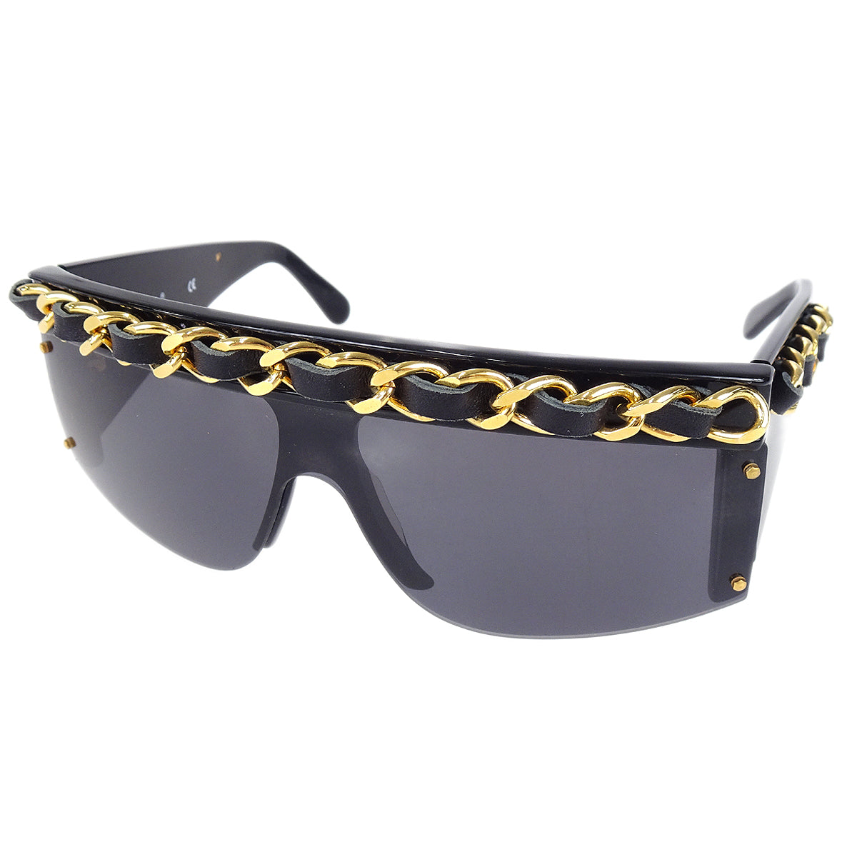 Chanel 1992 Fall Runway Chain Shield Sunglasses
