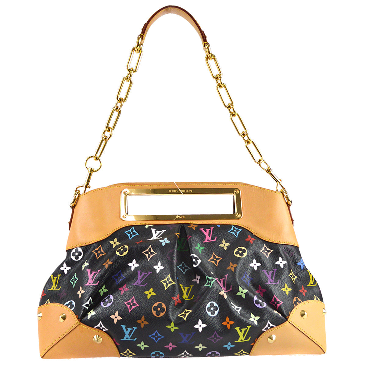 Louis Vuitton 2009 Judy GM 2way Shoulder Handbag Monogram Multicolor M40254