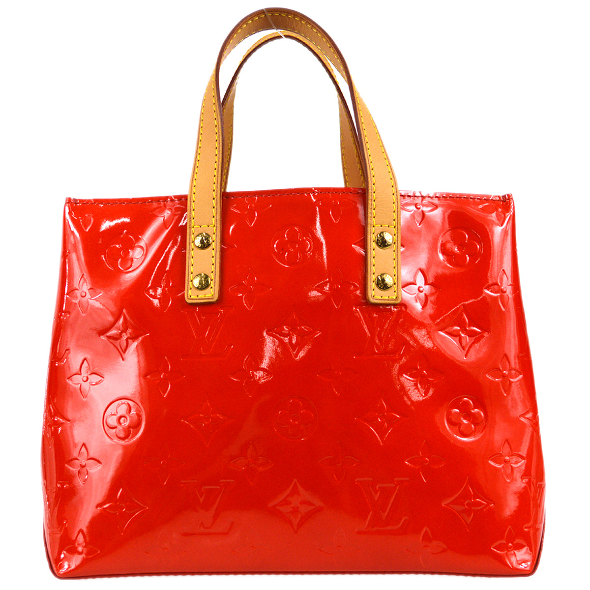 Louis Vuitton 2005 Vernis Reade PM Tote Handbag Red M91088