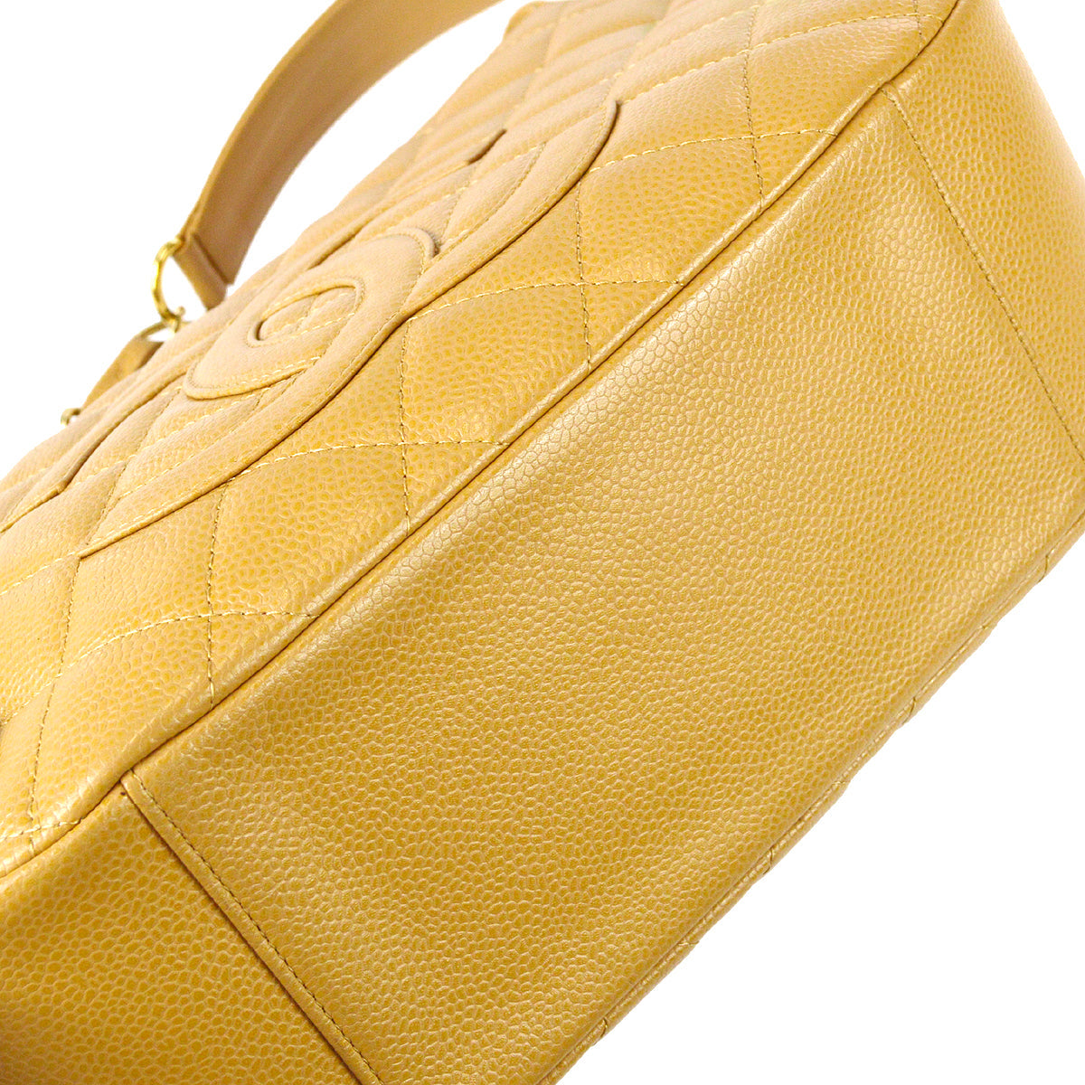 Chanel 2003-2004 Hobo Bag Beige Caviar