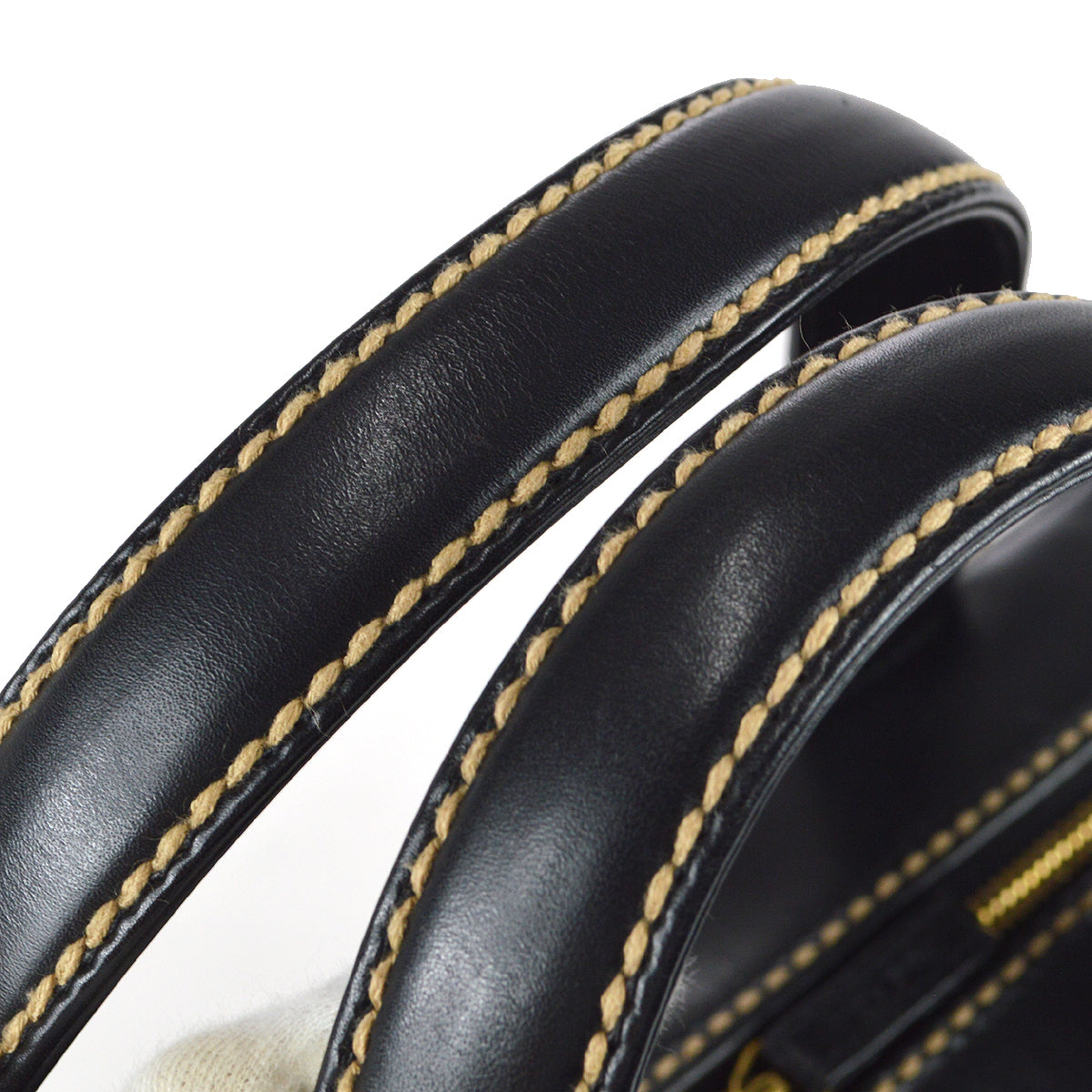 Chanel Wild Stitch Handbag Black Calfskin