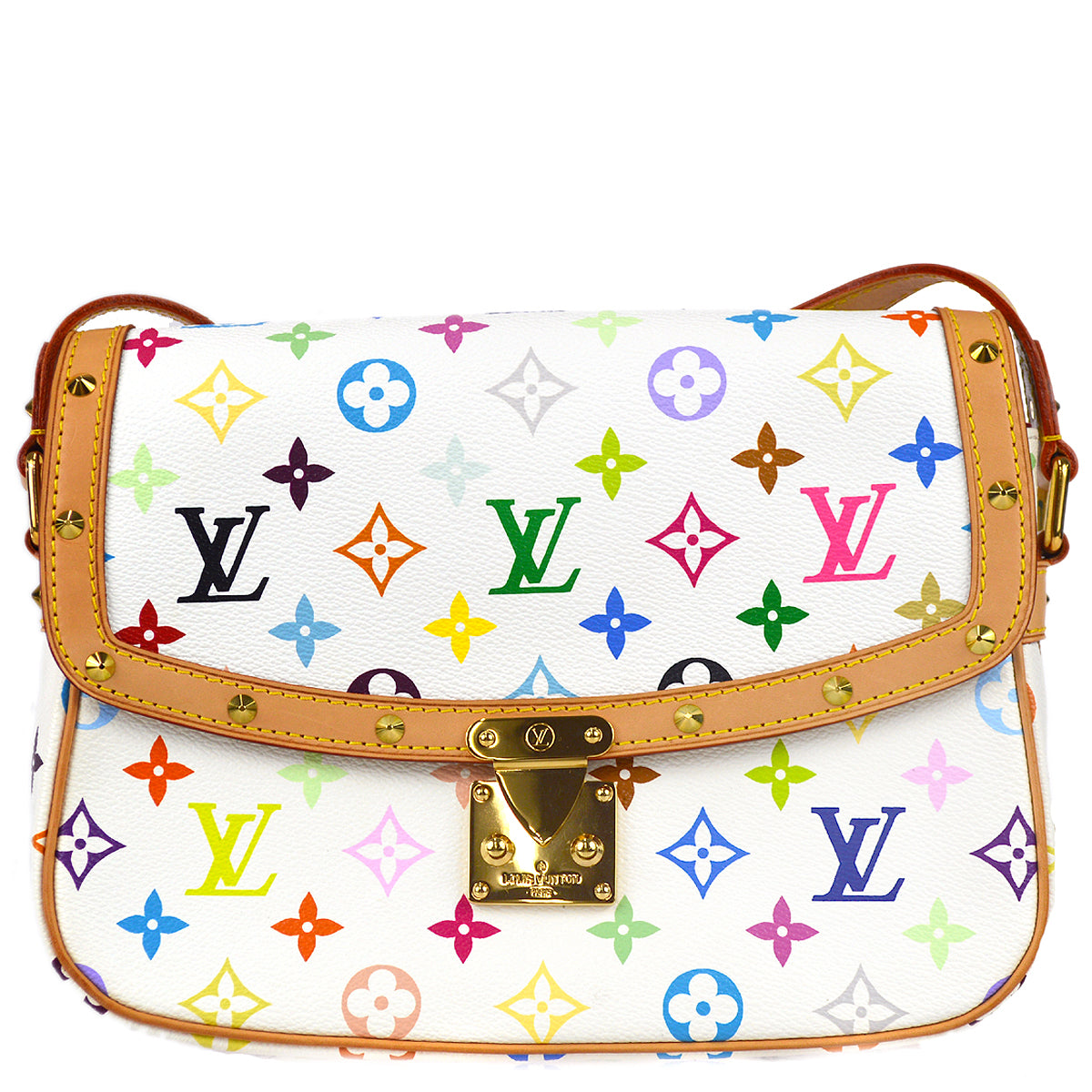 Louis Vuitton 2005 Sologne Monogram Multicolor White M92661