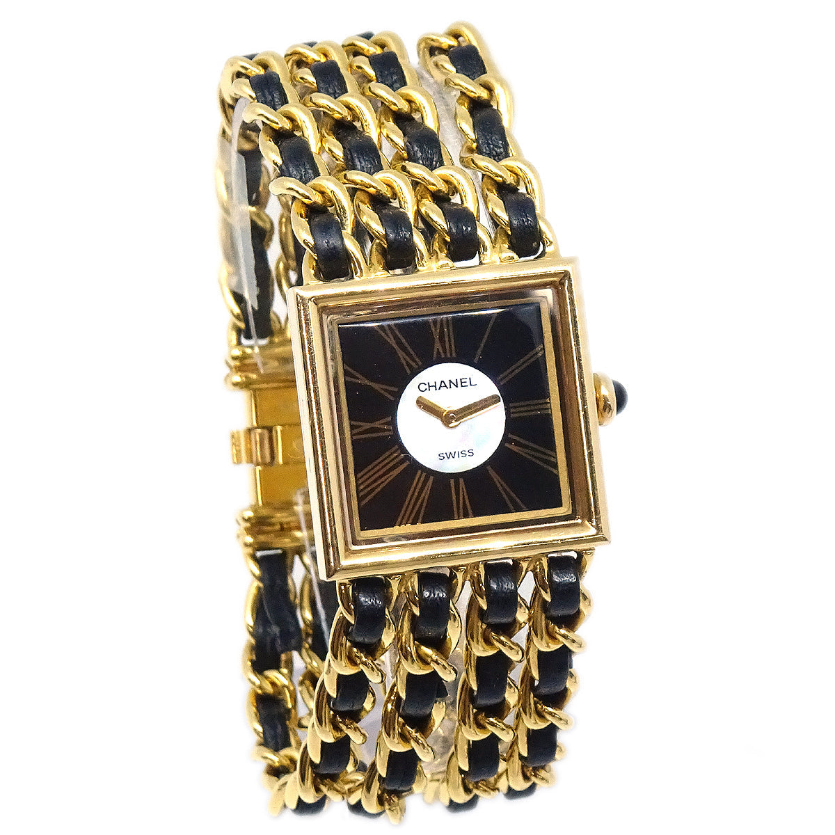 Chanel 1989 Mademoiselle Watch 18KYG #L