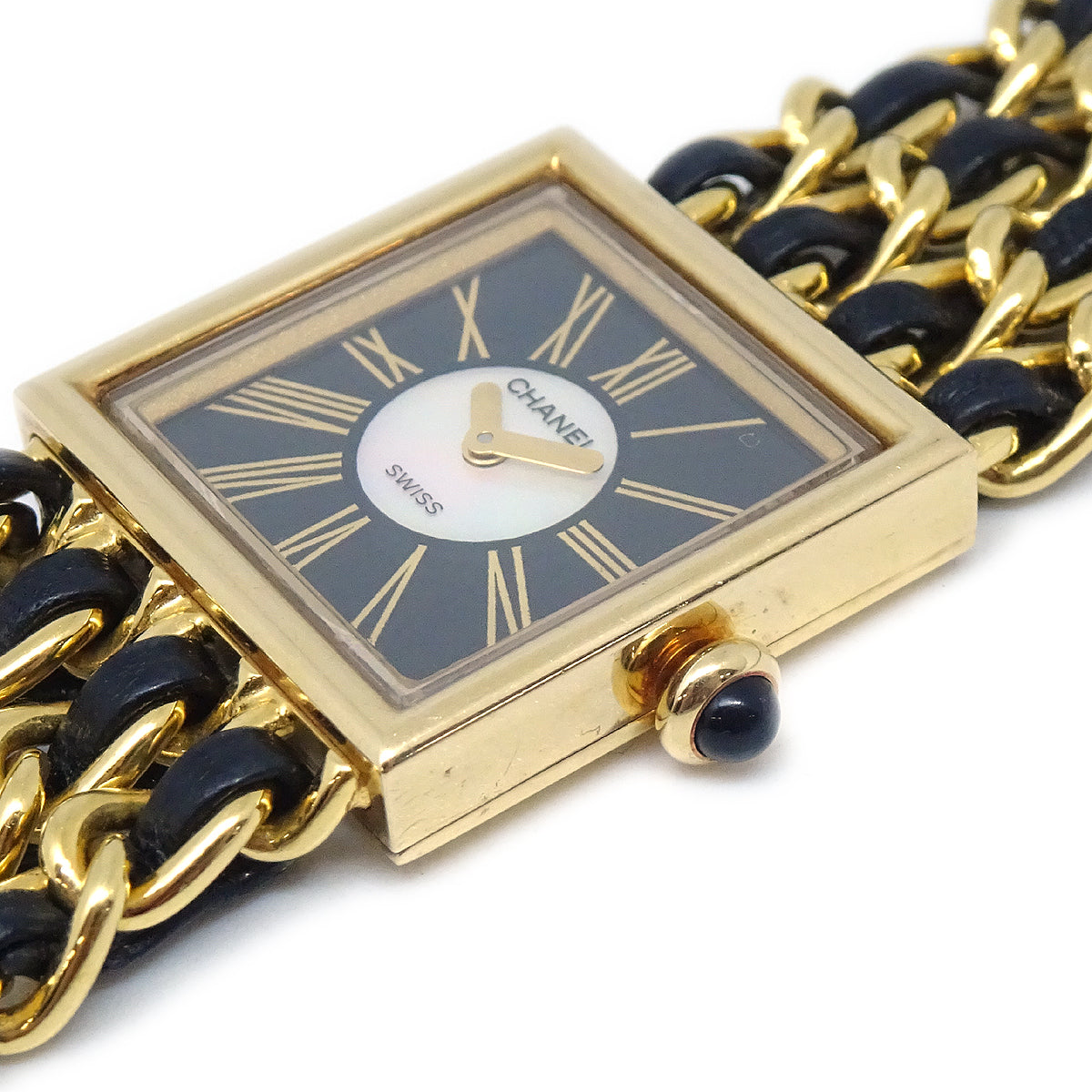 Chanel 1989 Mademoiselle Watch 18KYG #L