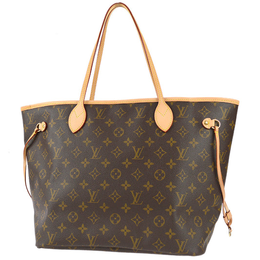 Louis Vuitton Neverfull MM Shoulder Tote Bag Monogram M40156
