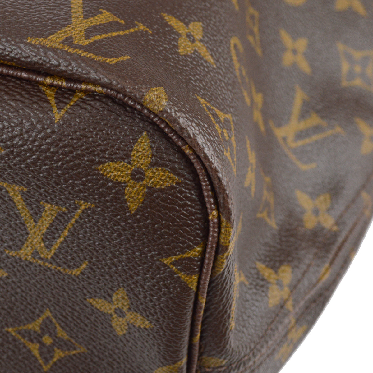 Louis Vuitton Neverfull MM Shoulder Tote Bag Monogram M40156