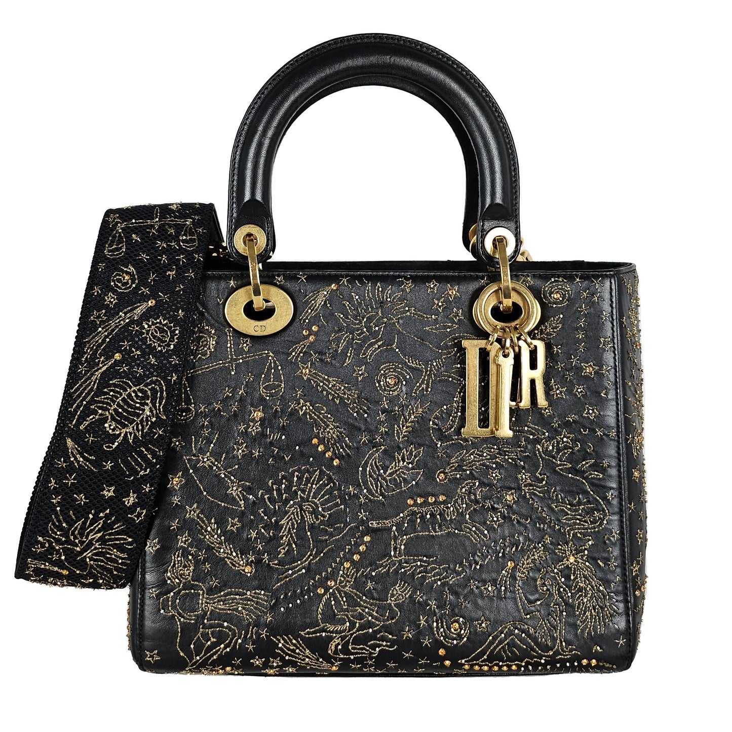 Christian Dior I Feel Blue Constellation Medium Lady Bag Navy