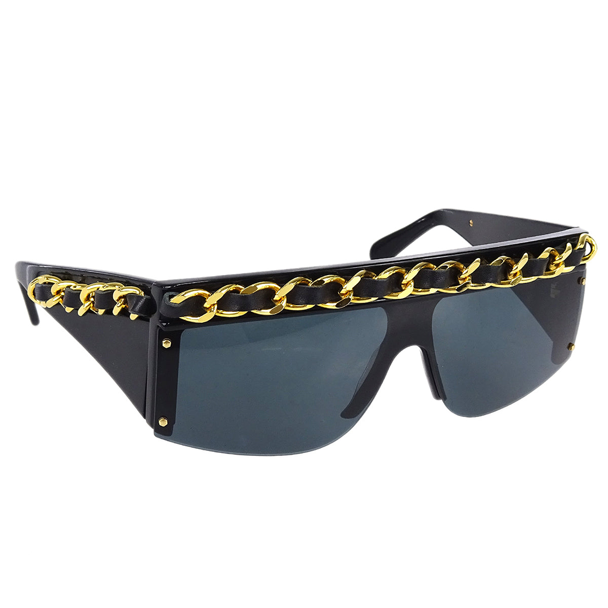 Chanel 1992 Fall Runway Chain Shield Sunglasses
