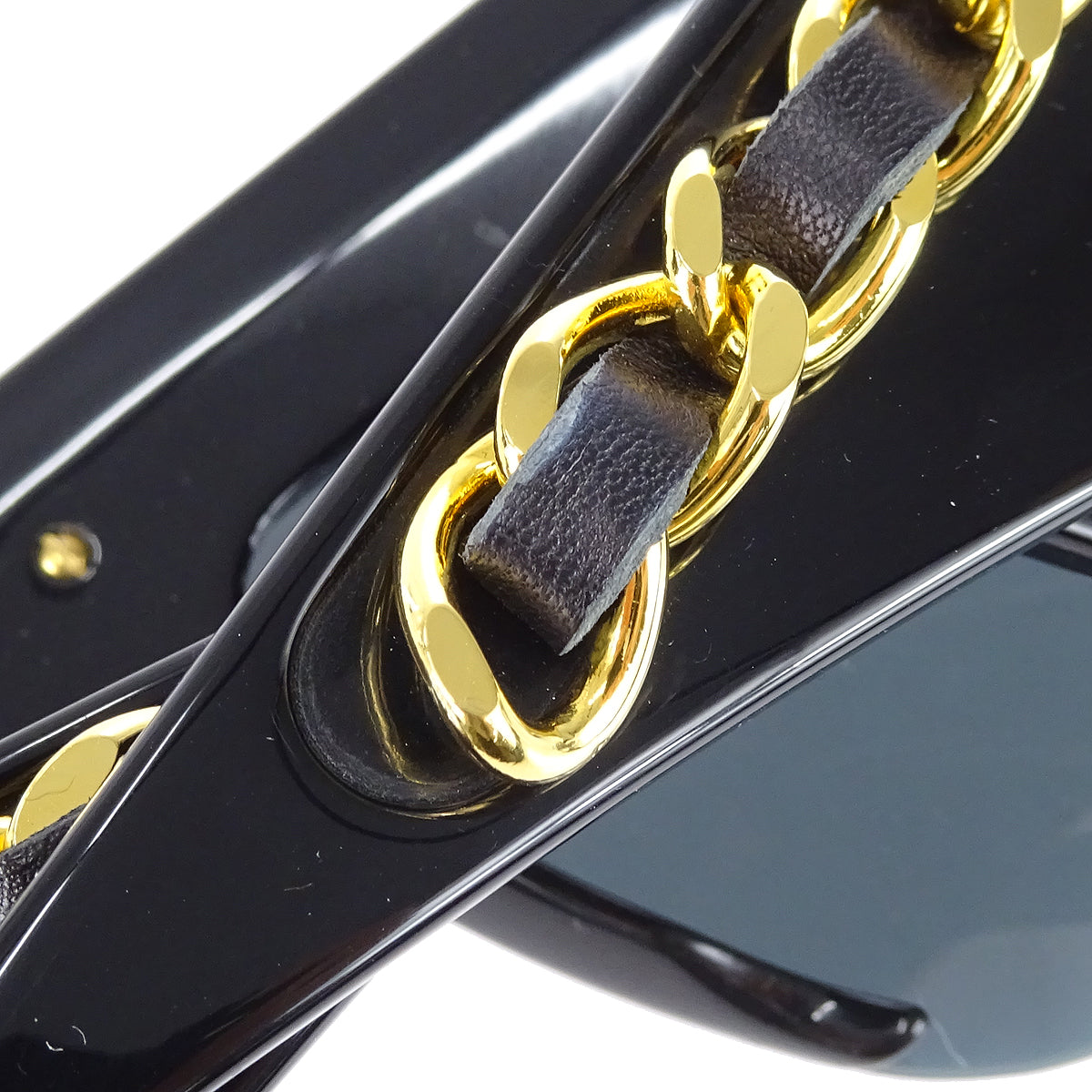 Chanel 1992 Fall Runway Chain Shield Sunglasses