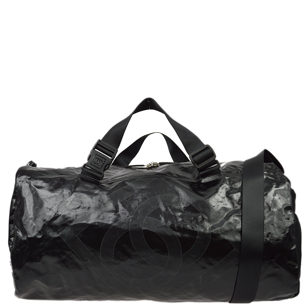 Chanel 2006-2008 Sports Line Black Vinyl Boston 55