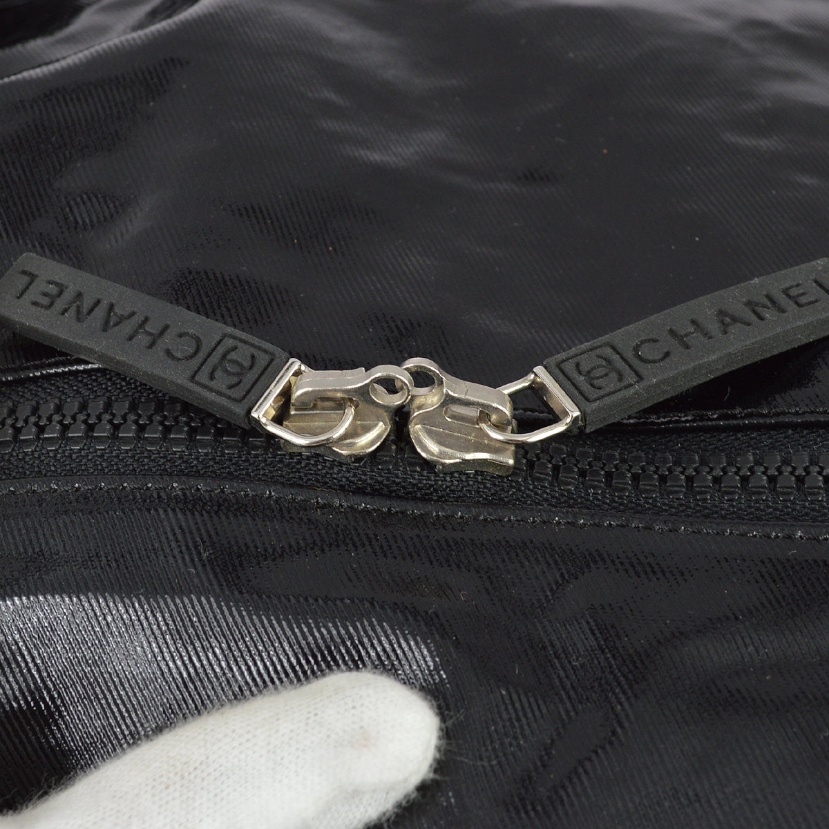 Chanel 2006-2008 Sports Line Black Vinyl Boston 55