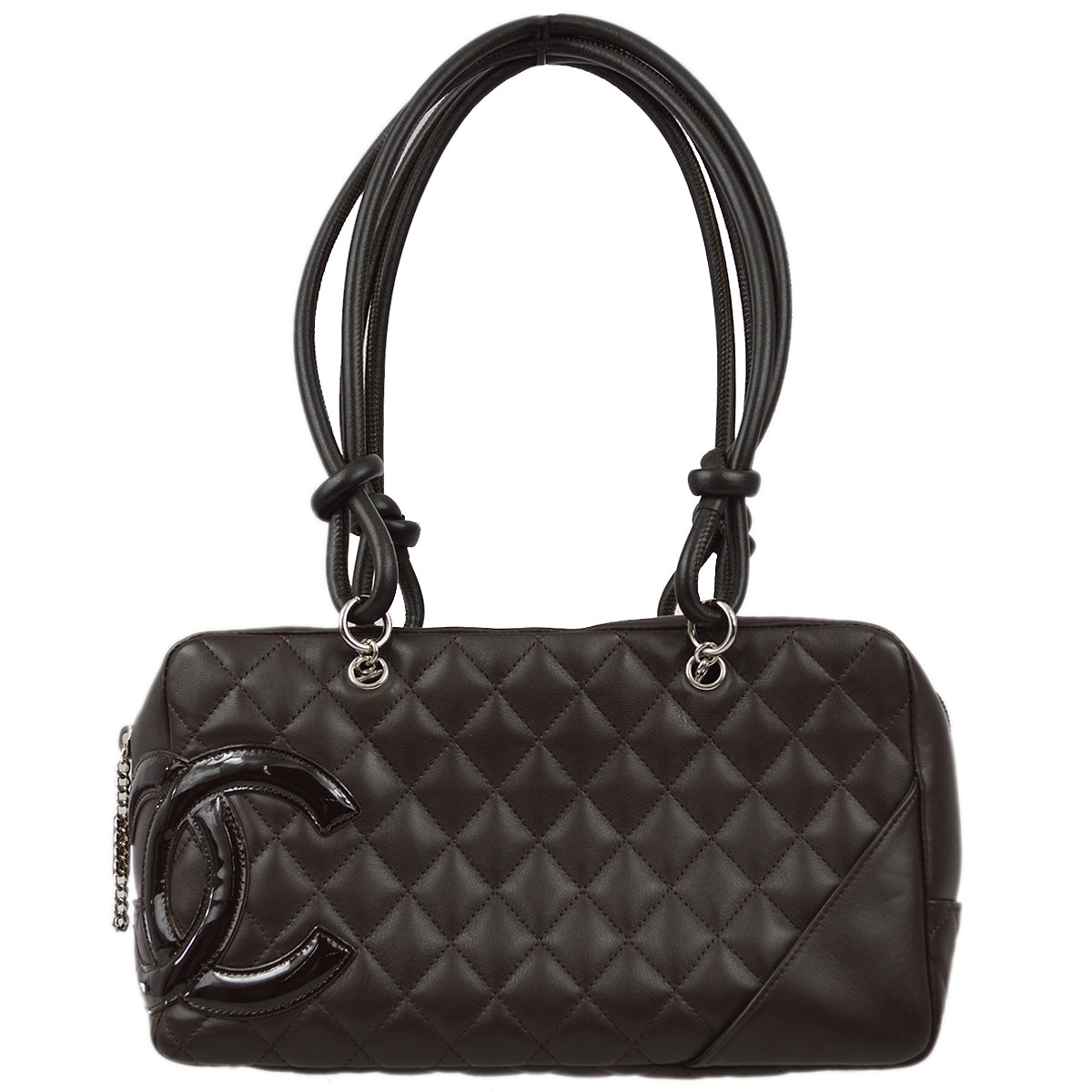 Chanel 2005-2006 Brown Calfskin Cambon Ligne Bowling 27