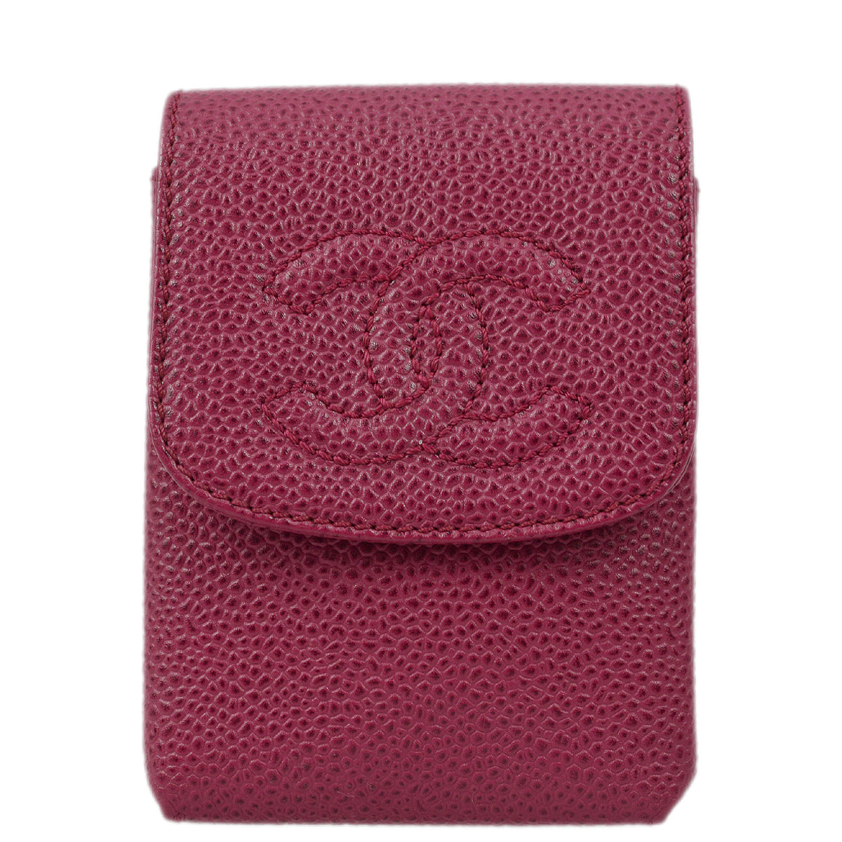 Chanel 2000-2001 Pink Caviar Timeless Cigarette Case
