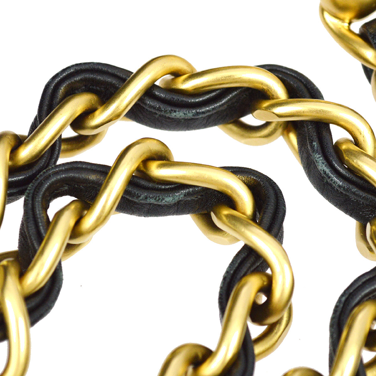 Chanel 2005-2006 Black Straw Chain Tote 30