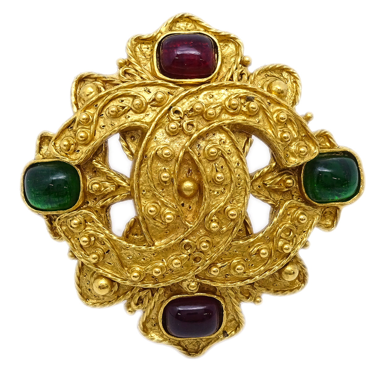 Chanel 1994 Filigree Gripoix Brooch Pin