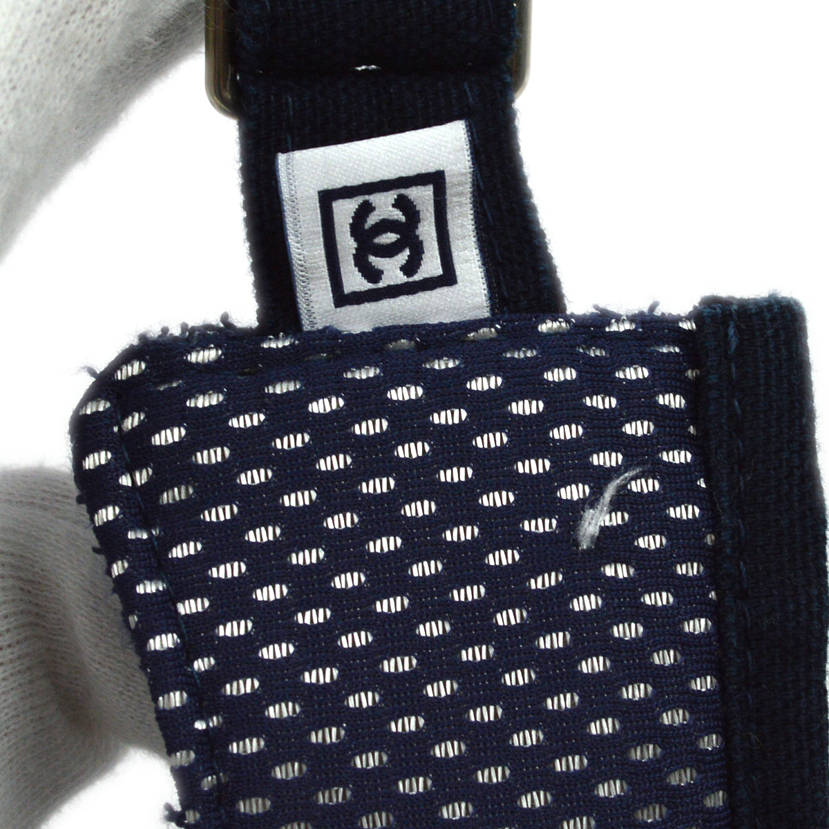 Chanel Sport Line Sun Visor Hat #One Size Small Good
