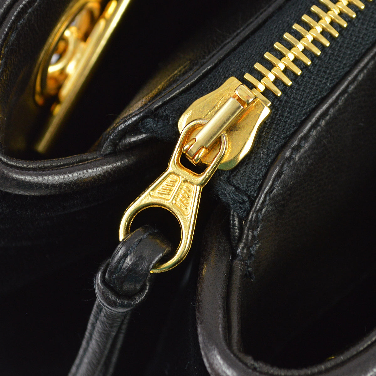 Chanel 1991-1994 Black Velvet Shoulder Tote Bag