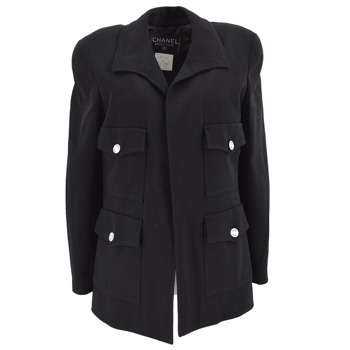 Chanel 1997 spring double-breasted wool jacket #40