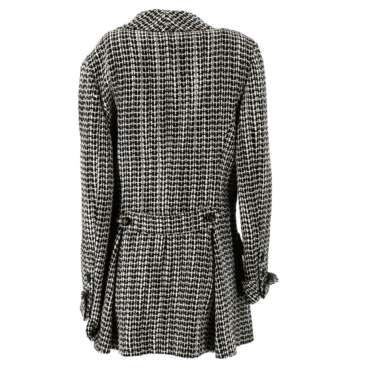 Chanel 2001 fall bouclé double-breasted jacket #40